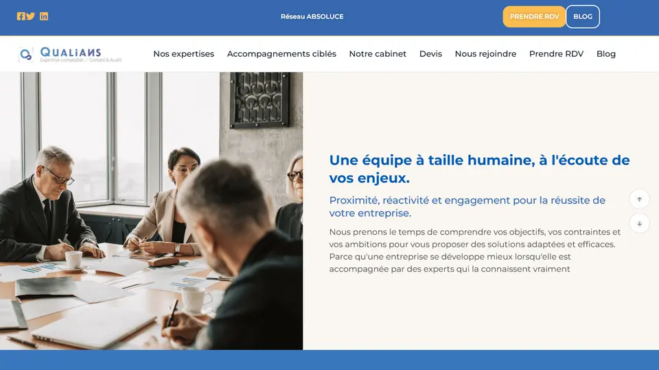 Site internet de Qualians